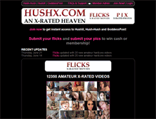 Tablet Screenshot of hushx.com